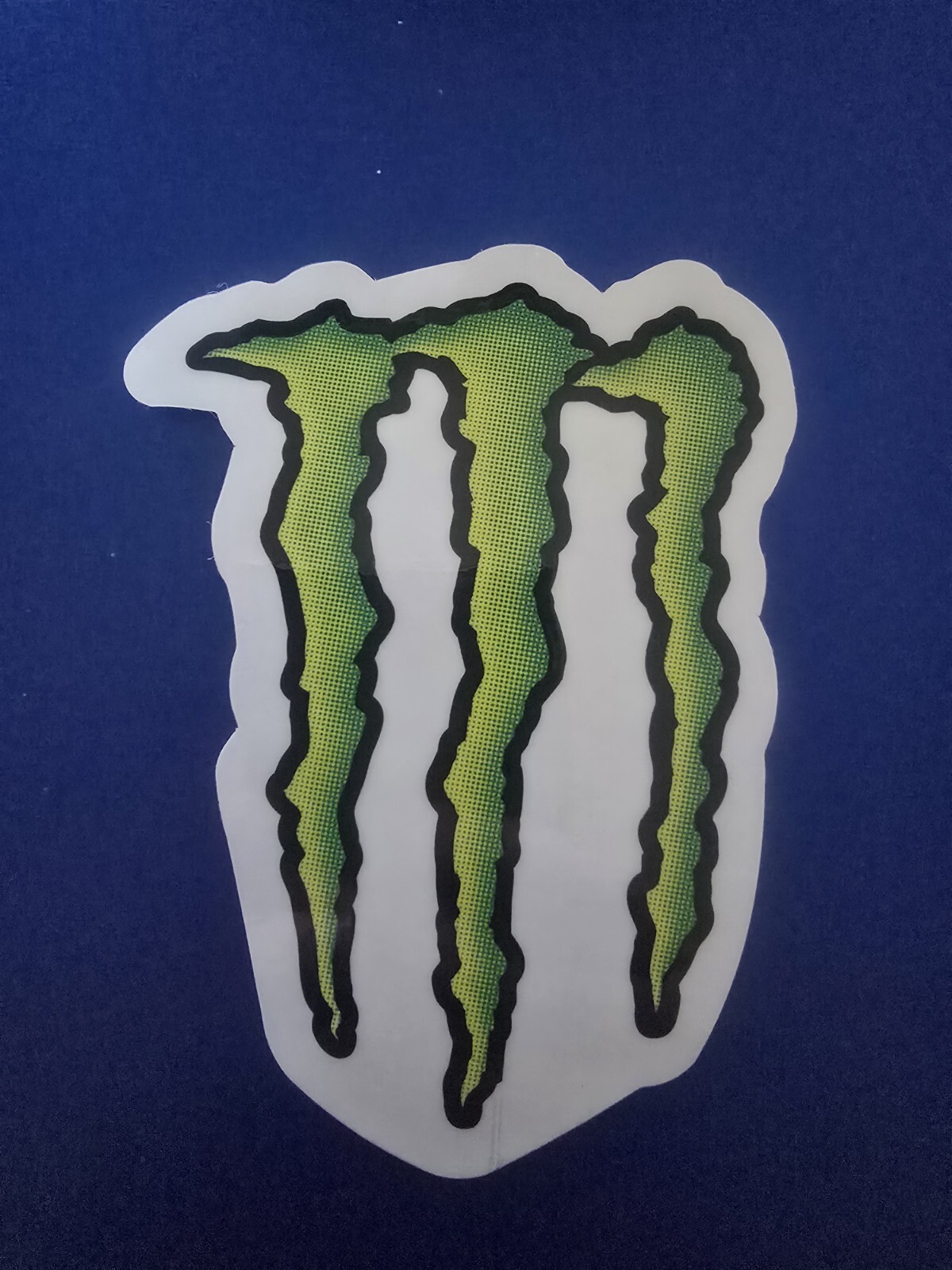 4″ Premium Monster Claw Sticker Green/White