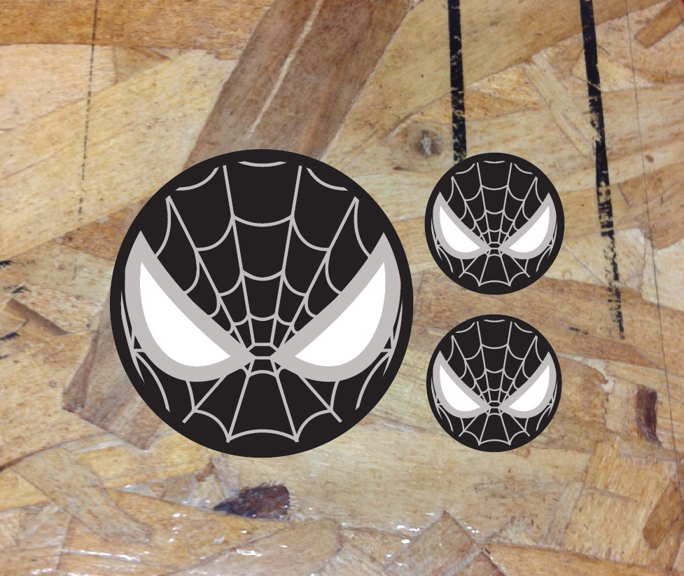 Black Spiderman Vinyl Decal Sticker Car Truck Laptop Spidey 3.5″ – 3 for 1