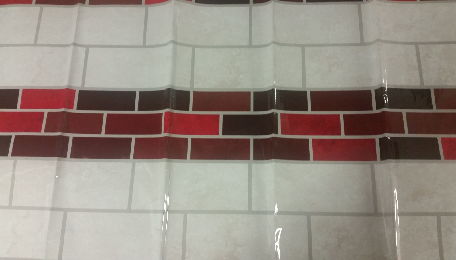 Kitchen Stove Backsplash Sticker/Wall Decal 30″x18,COLORFUL RECTANGLES,BRICKS,GR