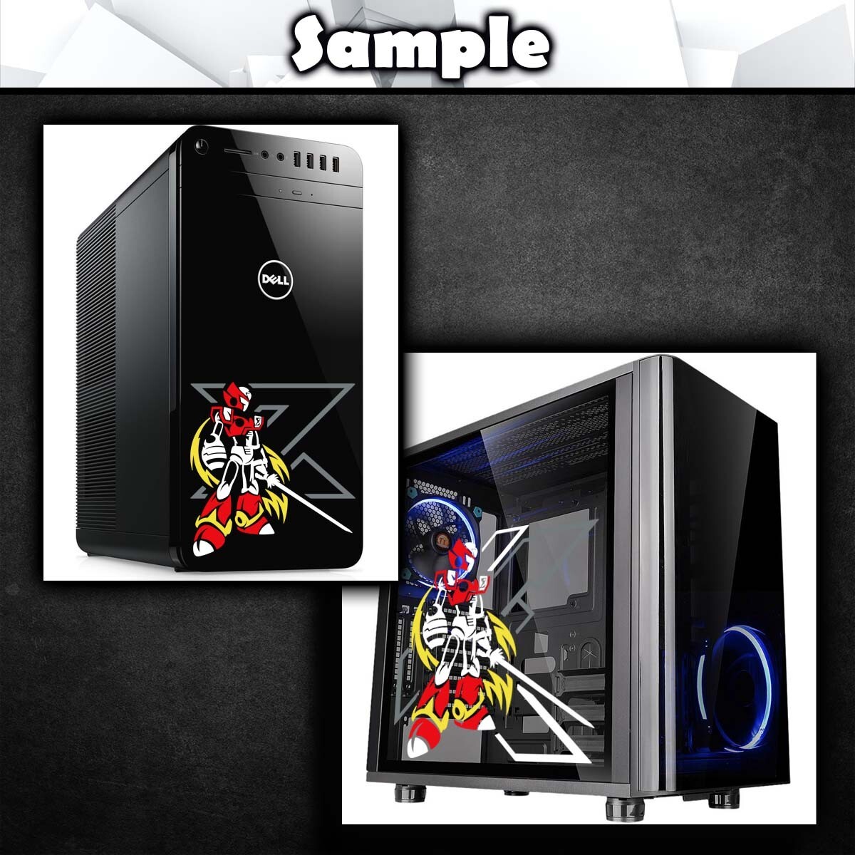 Zero Mega Man X Vinyl Decal Sticker (Video Game Robot Car Laptop PC Tower Decor)