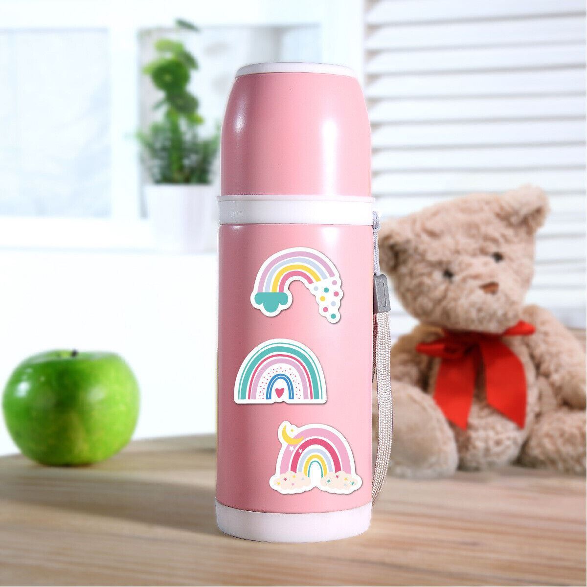 RAINBOW Vinyl Stickers [Set B] PASTEL ~ Waterproof Laptop Water Bottle Decals