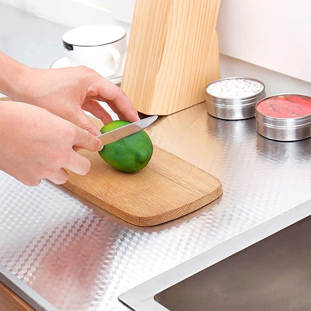 Oil-proof Sticker Aluminum Foil Home Decor Kitchen Accessories Oil Proof Sticker