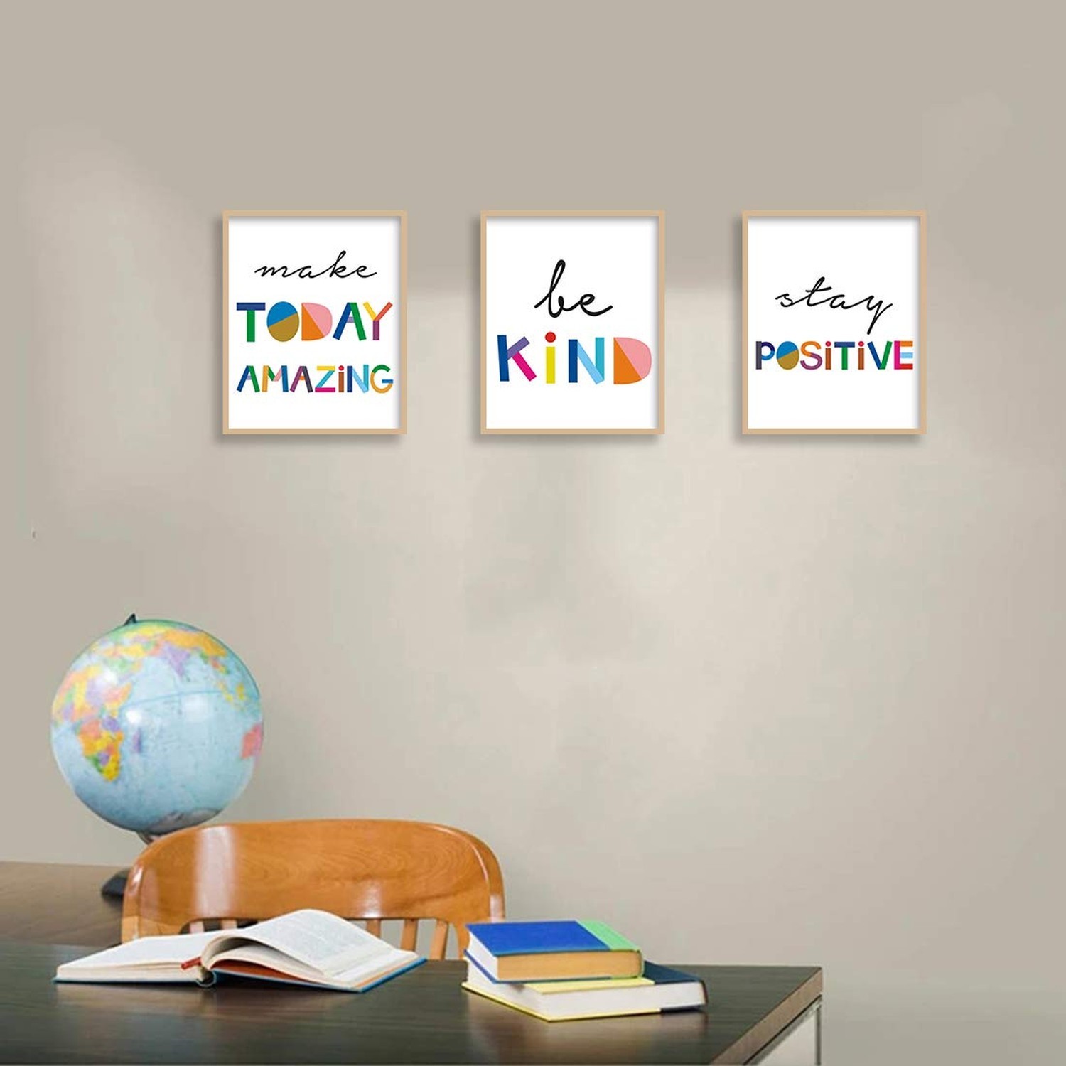 Watercolor Words Inspirational Quote Modern Minimalist Typography Art Print S…