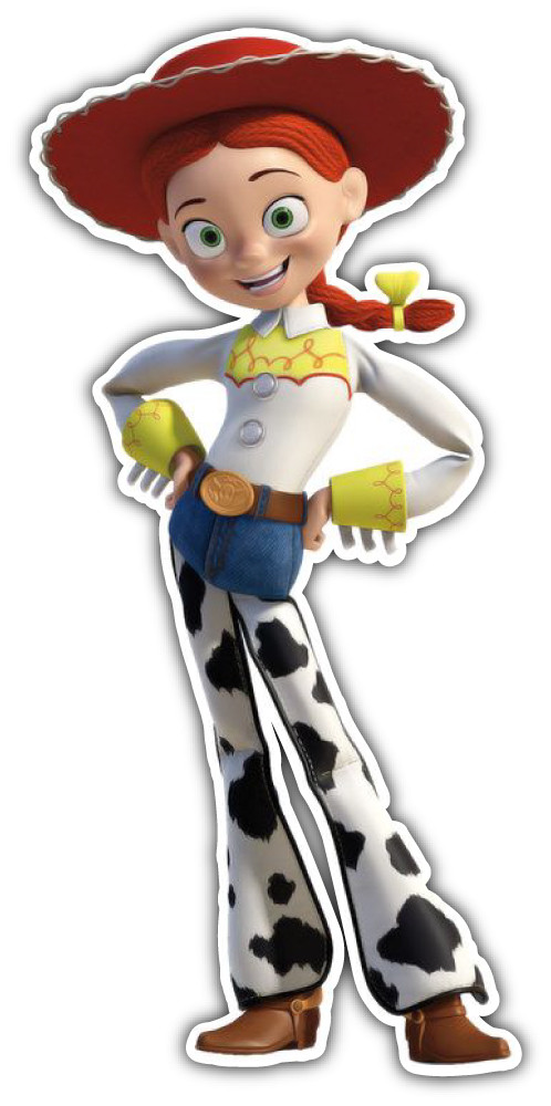 Jessie Toy Story Cartoon Car Bumper Sticker Decal- 3» or 5»