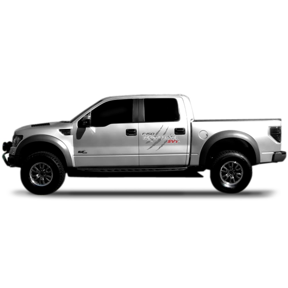 24″ F-150 Raptor Claw Marks 3M Perforated Unobstructed View Decorative Decal