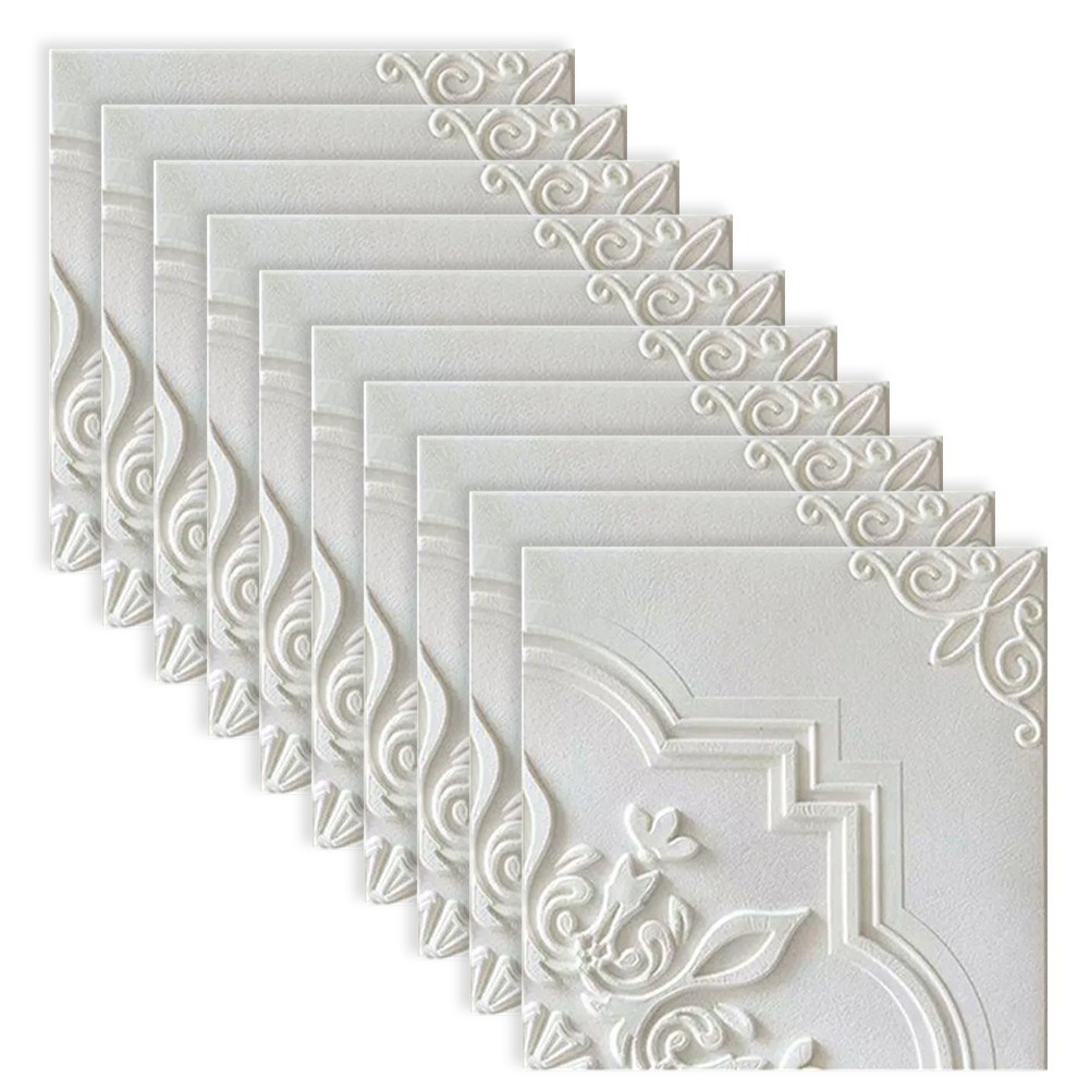 10pcs 35cm x 35cm XPE Foam Decorative Wall Stickers for Living Room Bedroom