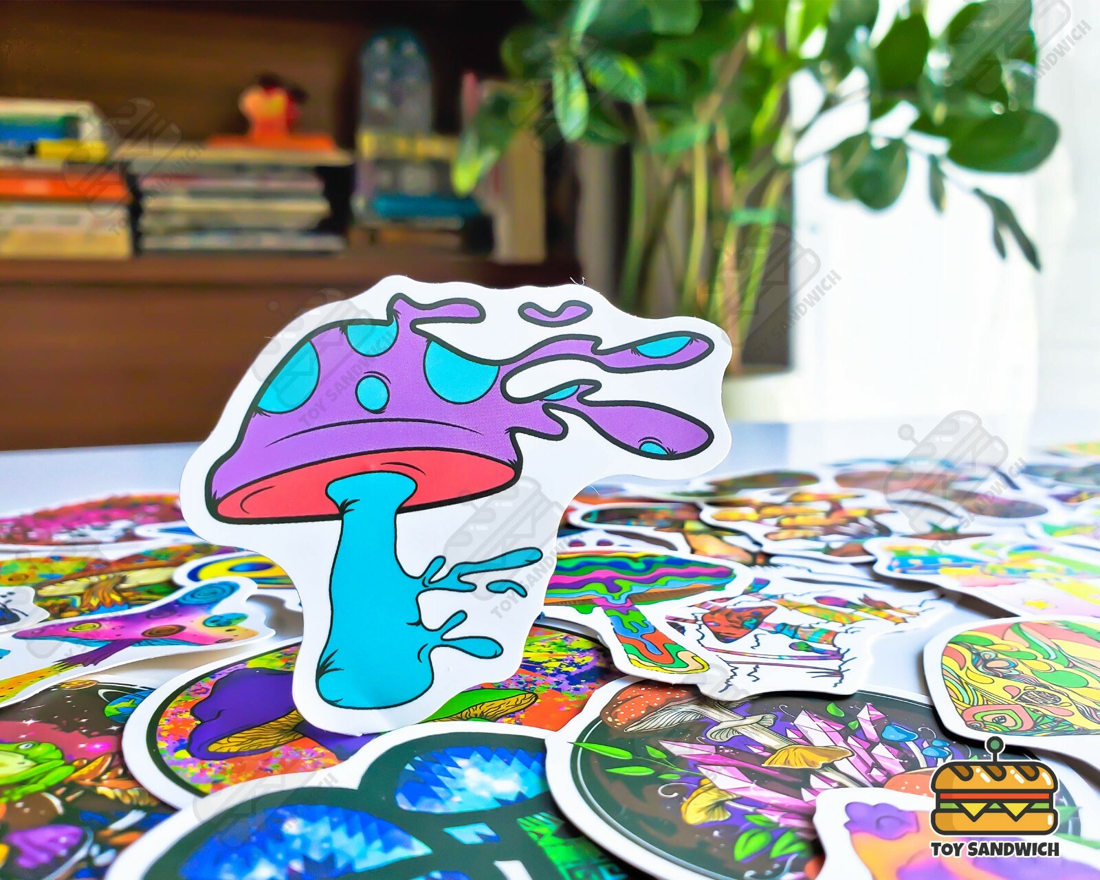 50 pcs «Trippy Mushroom» Sticker Pack 420 Get High Psychedelic Nature Decals