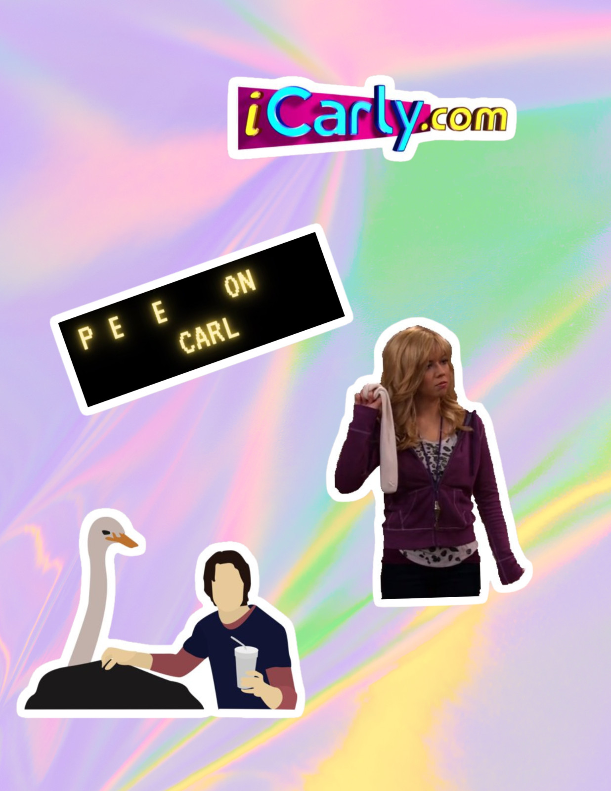 Icarly 2000’s TV 4pk Sticker Pack