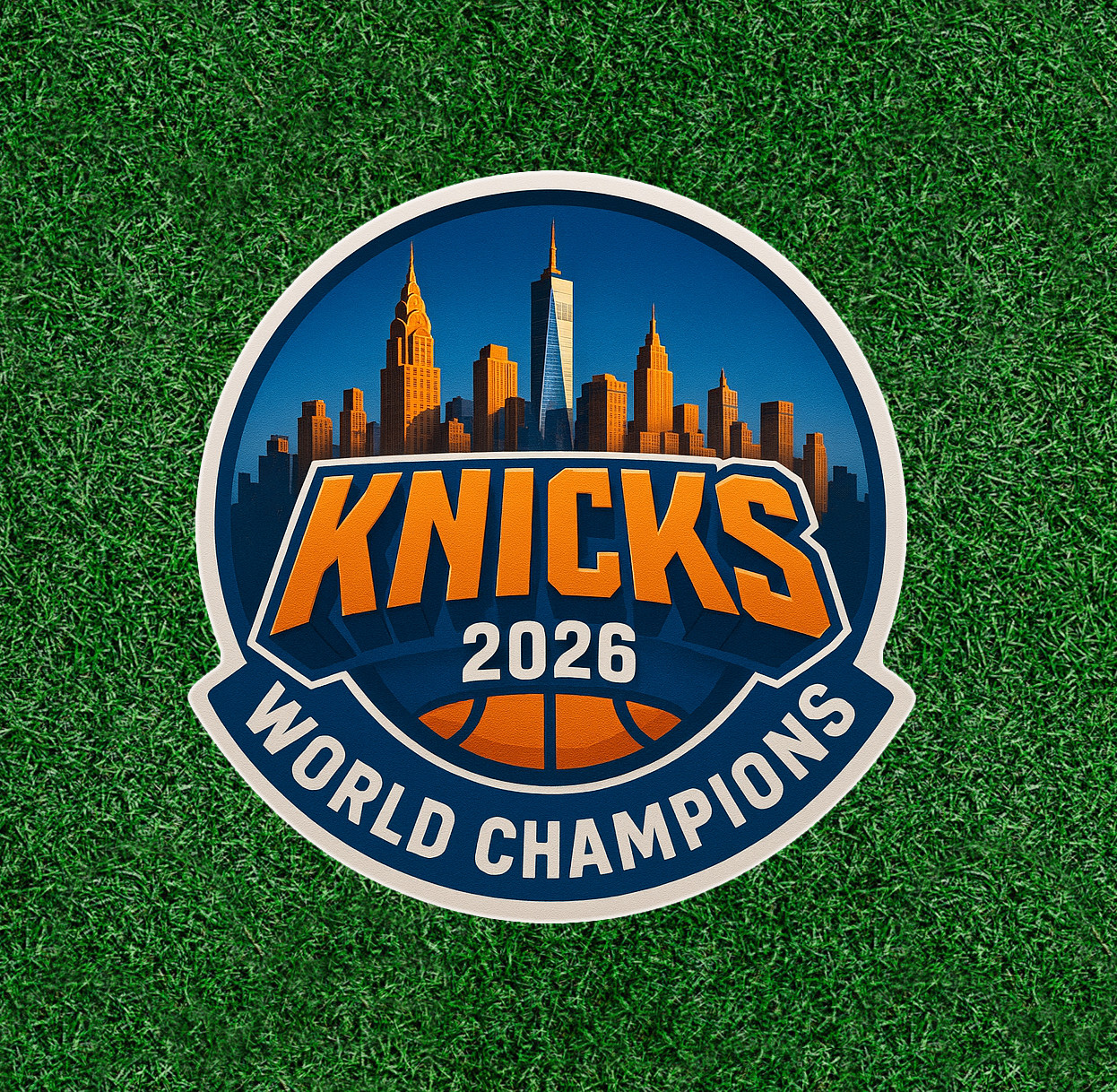 2026 World Champion Knicks 100% waterproof vinyl sticker decal – several sizes