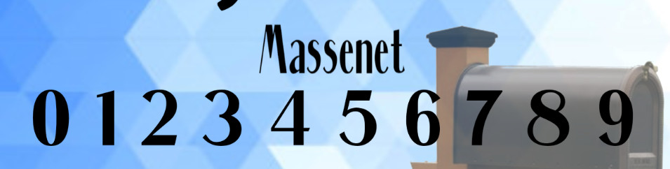 (2x) Custom made CNC cut Vinyl Mailbox Decals – Number / Lettering decals! F/S~~