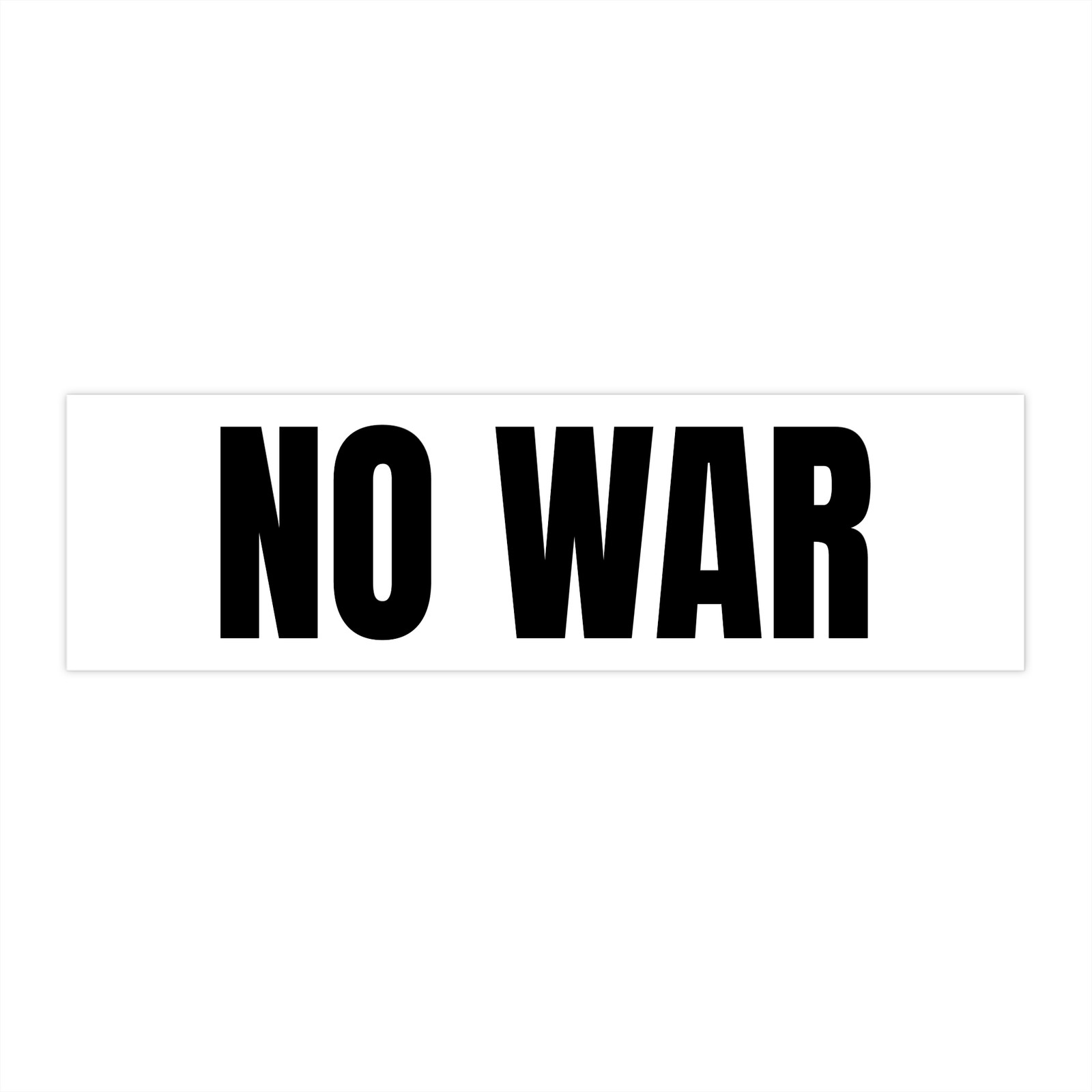 No War With Venezuela Bumper Sticker | Anti-War Political Decal