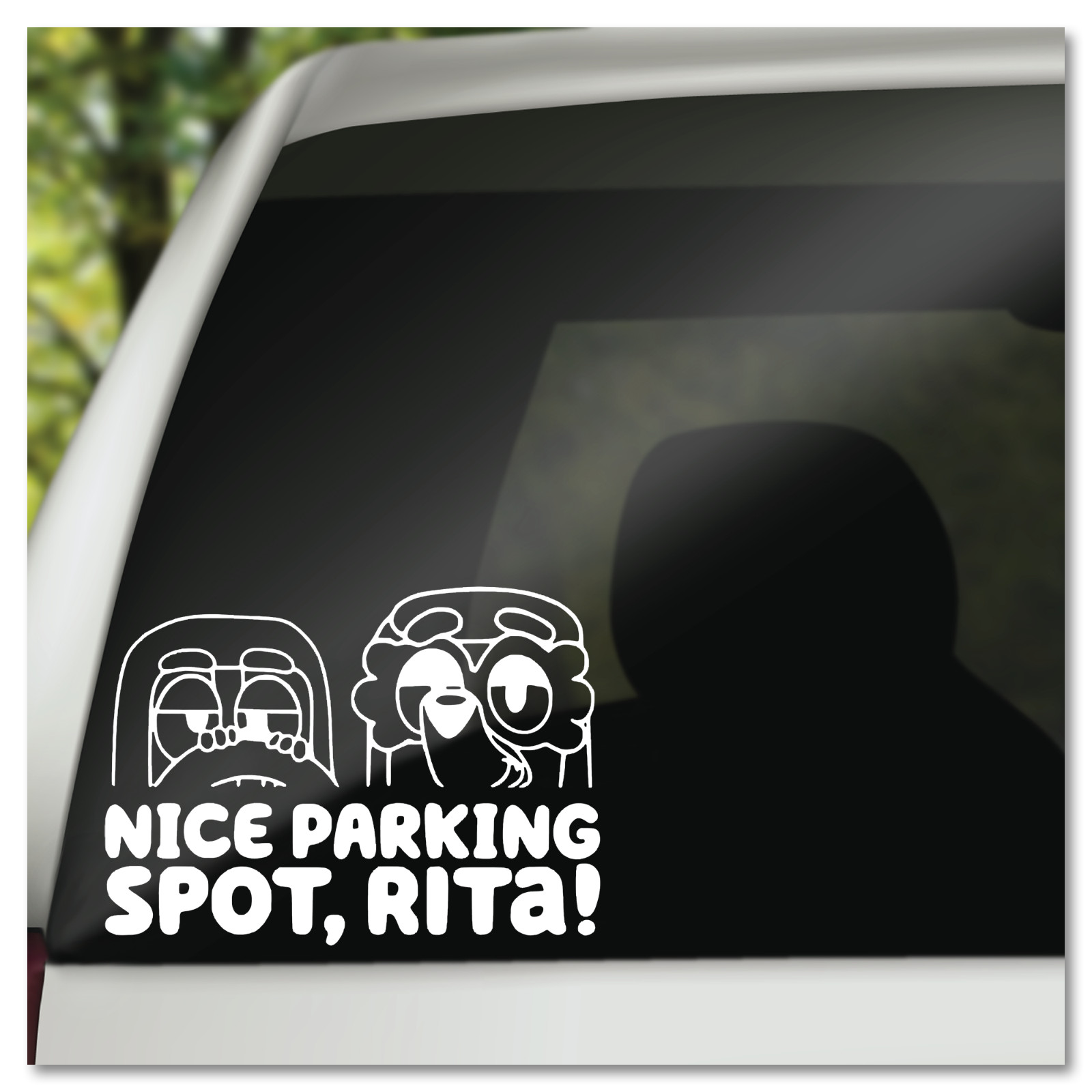 6″ Bluey Nice Parking Spot Rita! Vinyl Decal Sticker