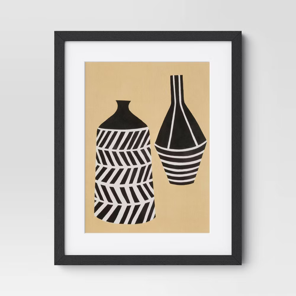 Threshold Poster Modern of 2 16″x20″ Set Vase I II Wall Art