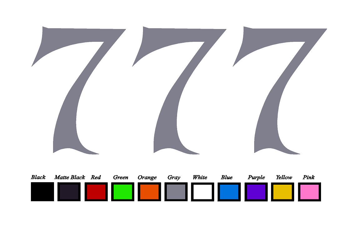 Lucky 7’s LOGO Vinyl Decal Sticker Emblem Car Truck Window 4″ 6″ 8″