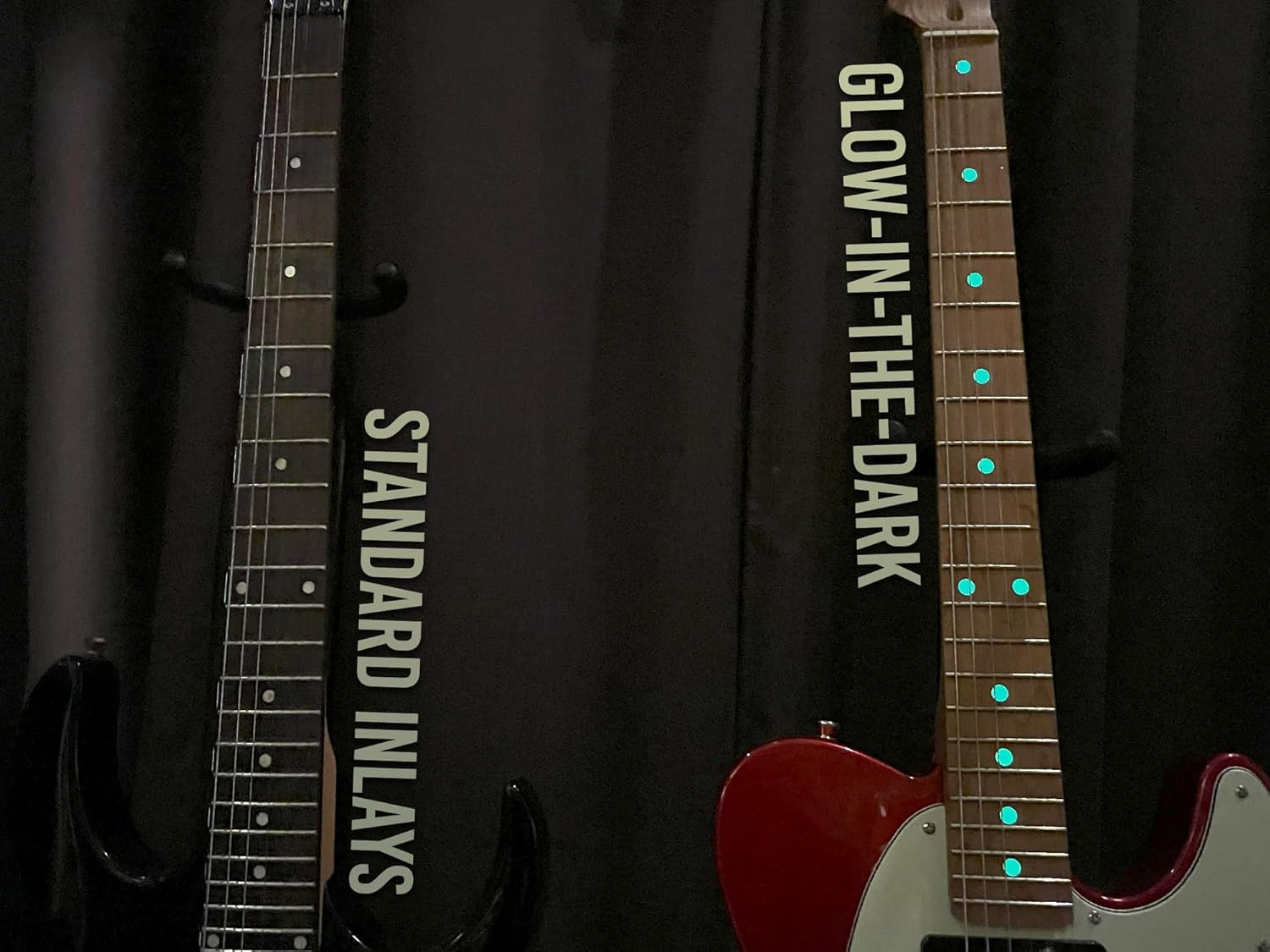 Guitar Fingerboard Fretboard Glow in The Dark Inlay Stickers Dots Markers