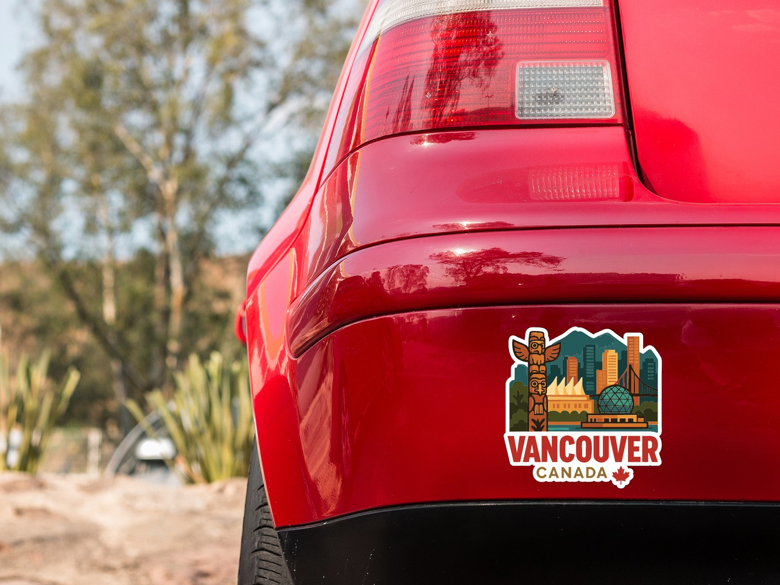 Vancouver Canada Sticker Decal Vinyl Die-Cut City Skyline Landmark Design