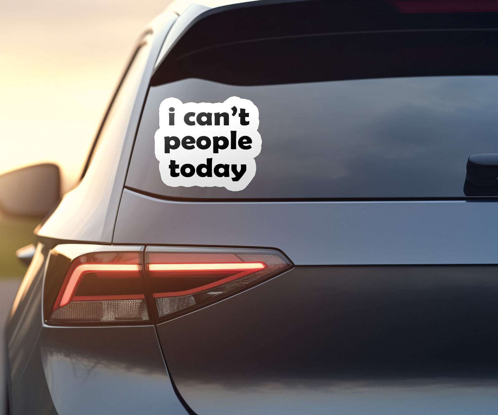 I Can’t People Today Vinyl Sticker – Funny Introvert Decal