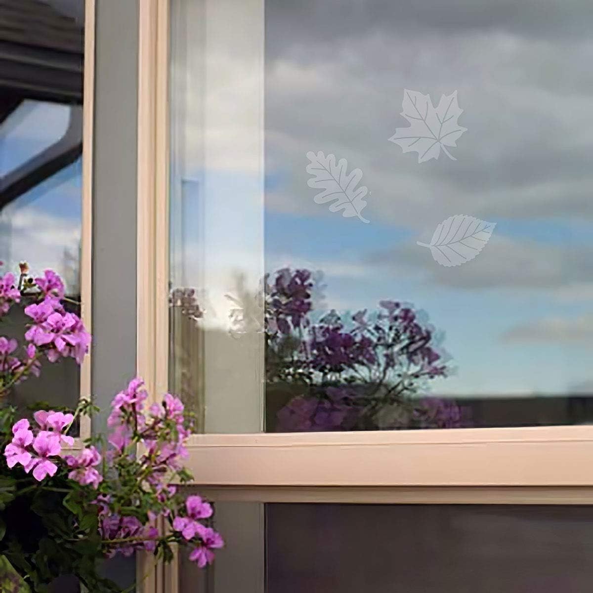 30-Pack Reflective Window Decals – Modern Dots for Bird Collision Prevention