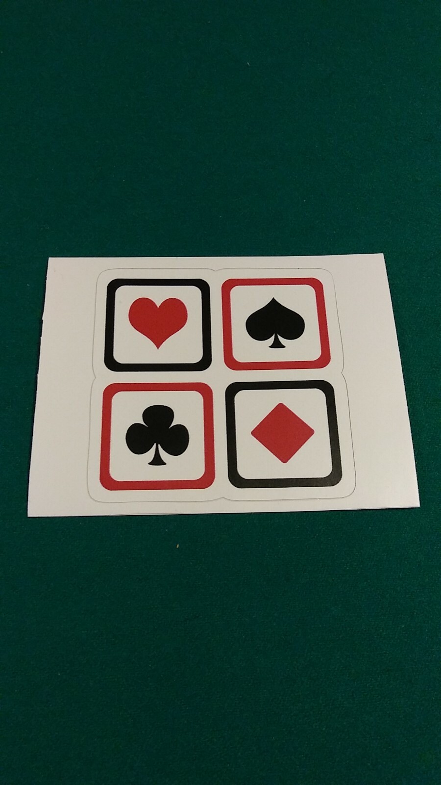 DECK OF CARDS cool, fun colorful vinyl sticker! 3.0 x 3.0