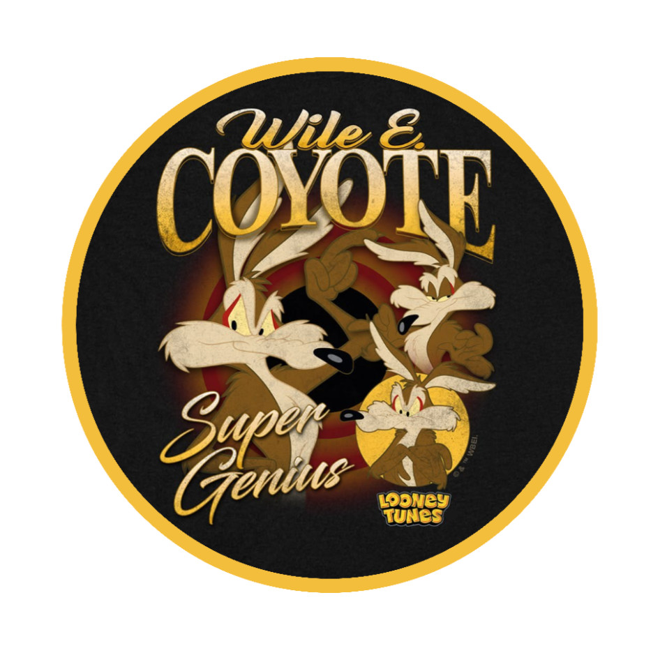 Wile E Coyote (Super Genius) – 4″ Handmade Vinyl Decal Vehicle Laptop Cooler 26