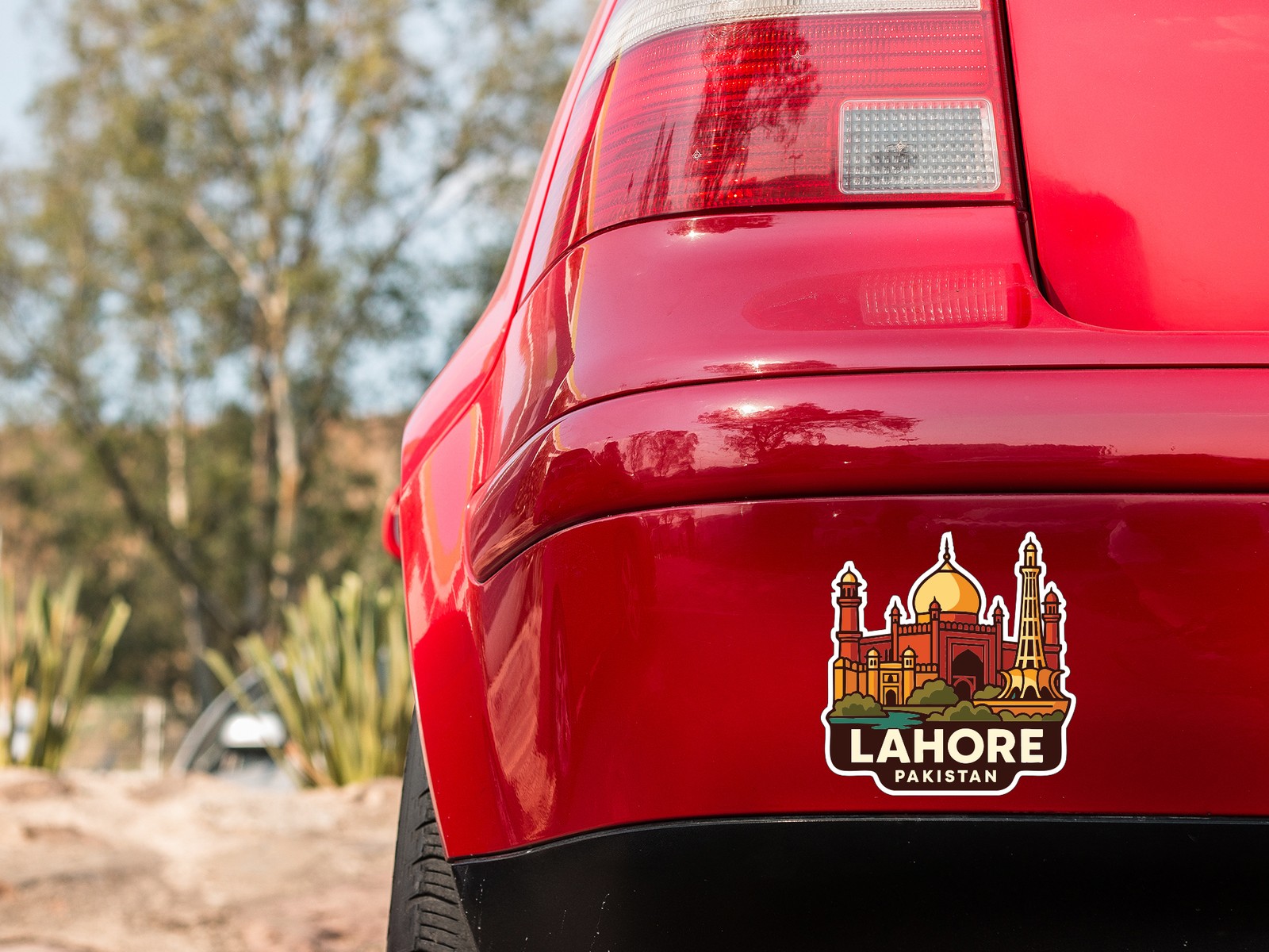 Lahore Pakistan Sticker Decal Vinyl Die-Cut City Skyline Landmark Design