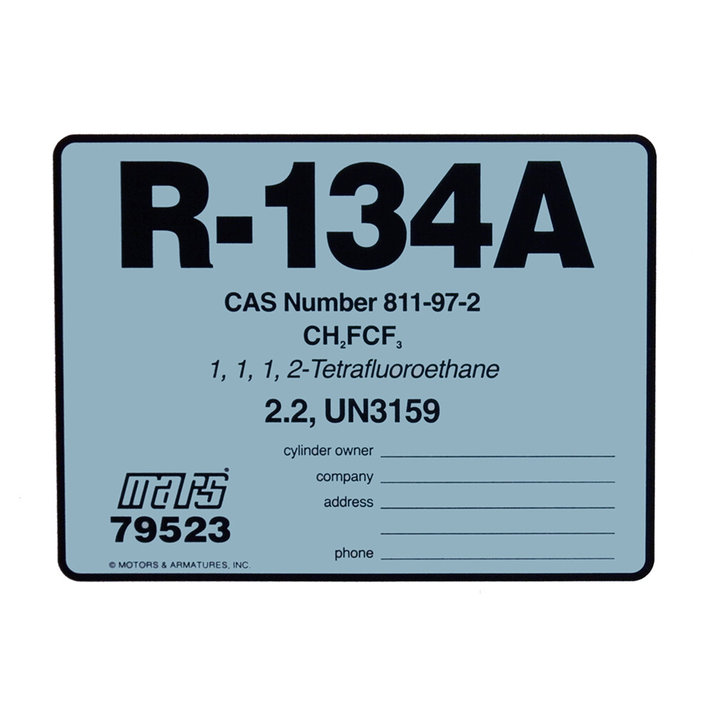 R-134A Color Coded ID Label (Pack of 10)