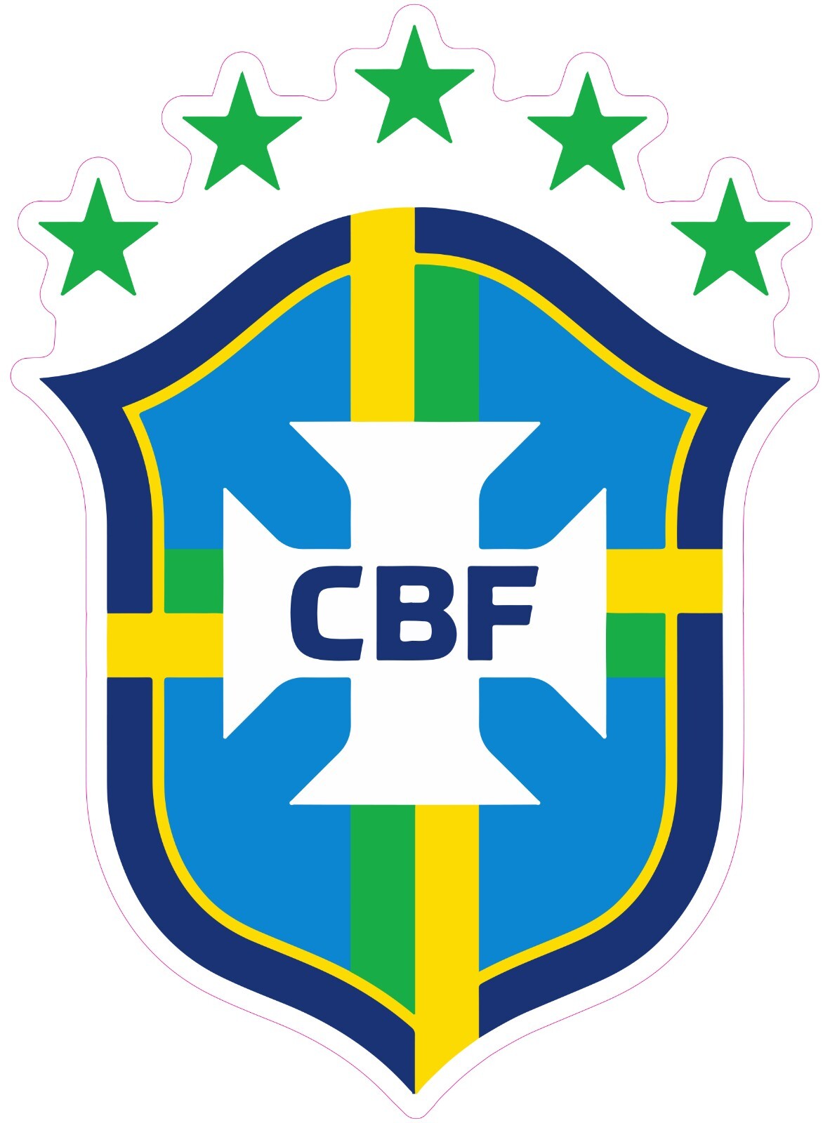 Brazil National Soccer Team Vinyl Decal Sticker Car Bumper Truck Laptop Mug