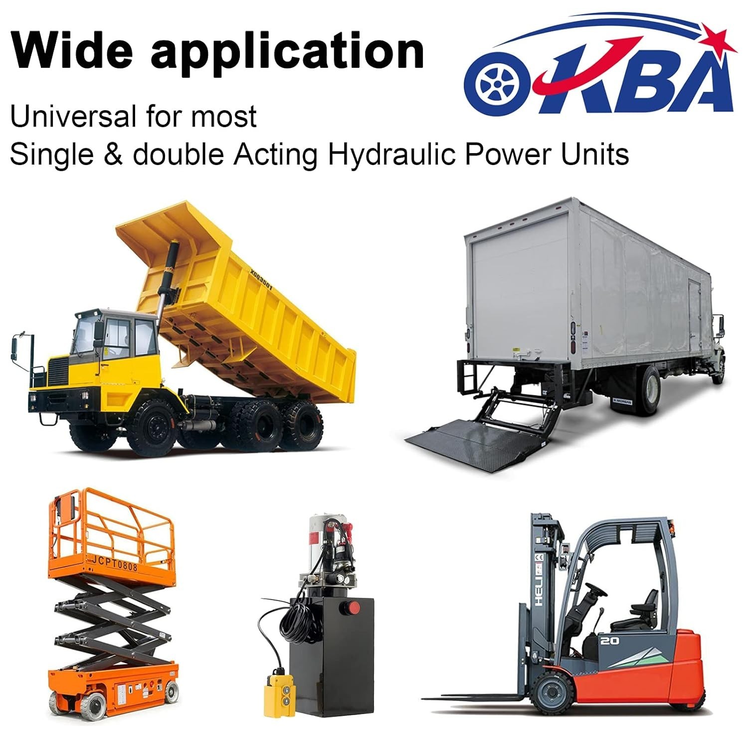 4 Wire Dump Trailer Remote Control Switch 12V DC Hydraulic Pump Power Unit up do