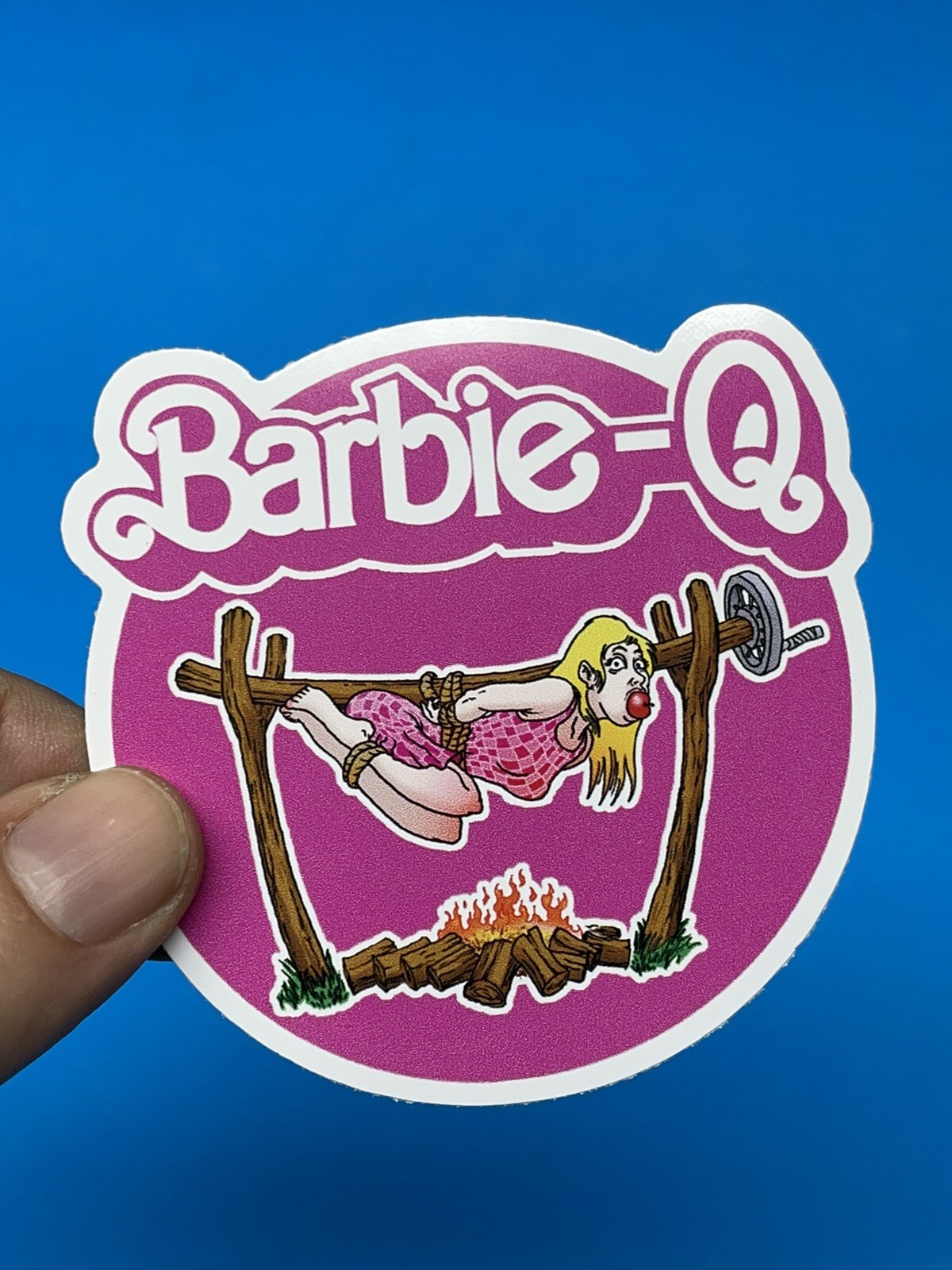 Barbie-Q Funny Unique Vinyl Sticker Decal! Waterproof & Fade Resistant! 😎 Look!