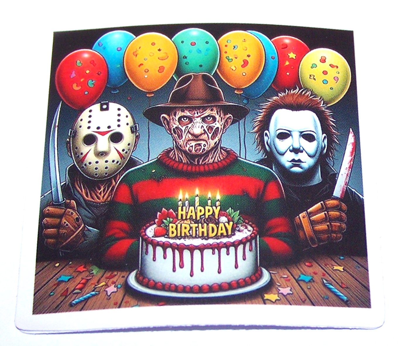 HORROR ICONS – Cut Sticker Decal Movie Horror Film Jason, Freddy, Michael Myers