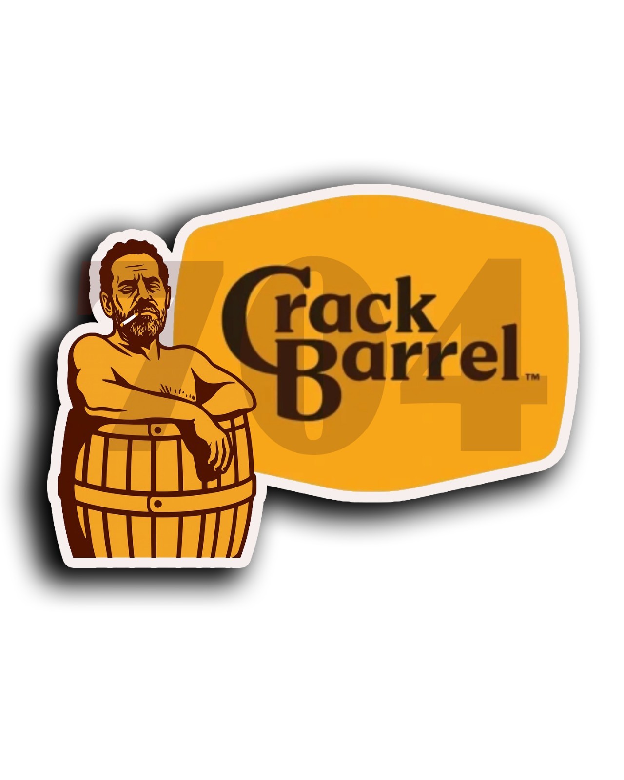 Cracker Barrel Logo Sticker Hunter Biden Trump Vinyl Decal Never Forget