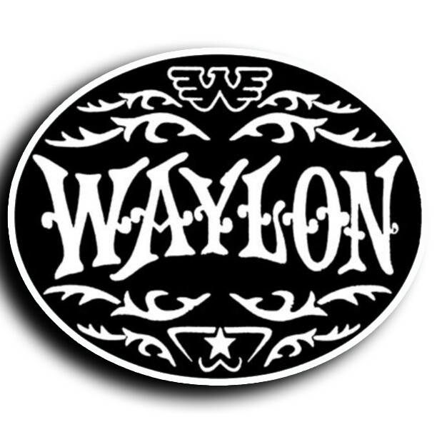 Waylon Jennings Country Music Vinyl Sticker Decal 5×4